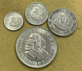 SOUTH AFRIKA 4 Silver Coins