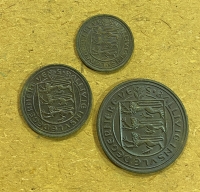 GUERNSEY 1/2,1,2 Pence 1971 AU-UNC