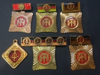 GERMANY DDR 5 Different Medals