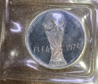 Ασημένιο Μετάλλιο FIFA WORLD CUP 1974 Γερμανικό. UNC