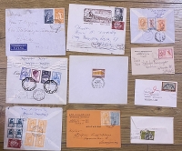 10  όμορφοι φάκελοι μετά το 1945 μερικλες αναμνηστικές σφραγίδες