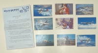 9 Κάρτες με αεροπλάνα διαφόρων εταιριών και διαφημιστικό Ολυμπιακής Αεροπορίας  για τα 25 χρόνια 
