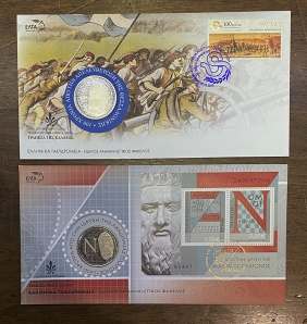 2 FDC 2012 and 2013 with Commemorative Medals 