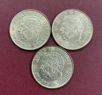 SWEDEN 3 X 1 Kronor 1964 UNC