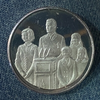 ΙΣΠΑΝΙΑ 1978 Ασημένιο προυφ μετάλλιο 40 γραμμάρια με τον Κάρολο  AU