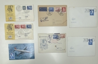 7 συλλεκτικοί φάκελοι με πρώτες πτήσεις διαφόρων χωρών και εταιριών