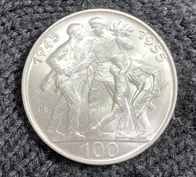 ΤΣΕΧΟΣΛΟΒΑΚΙΑ 100 Κορώνες 1955 BU