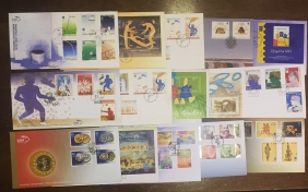 Collection of 15 FDC of 2004 Olympic Games face value about 70€