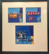 Κάδρο με 3 Puzzle με Pins Ολυμπιακών Αγώνων  2004 