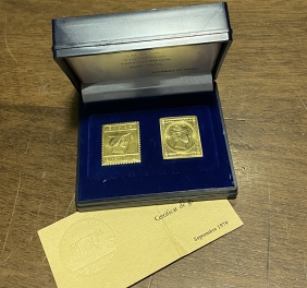 2 Gold Stamps Monnaie de Paris 1979 