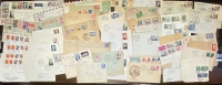 FRANCE 51 Envelopes, posted 1950-1953