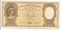 1000 Δραχμές Cassa Mediteranea F