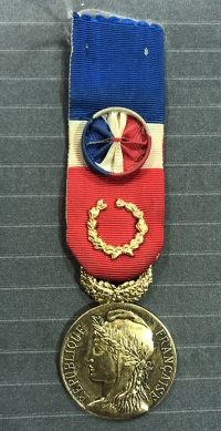  ΓΑΛΛΙΑ Οριχάλκινο παλιό μετάλλιο 'HONNER ET TRAVAIL