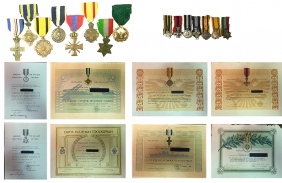 Αρχείο με 8 Απονομές, Μετάλλια και Μινιατούρες Ναυτικού