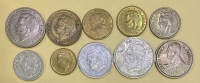 MONACO Collection of  9 Coins 