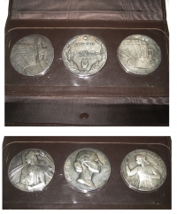 Σετ 3 Ασημένια μετάλλια Μαρία Κάλλας