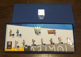 collection [set 11] pins of olympic games 2004