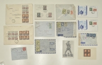 13  Φάκελοι / κάρτες 1945-50 με λογοκρισίες 