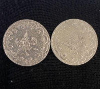 ΤΟΥΡΚΙΑ 2 Ασημένια Νομίσματα 20 Κουρούς 1917 και 1918  XF