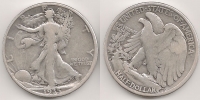 ΑΜΕΡΙΚΗ 1/2 Δολάριο 1935D F+