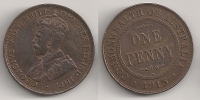 AUSTRALIA 1 Penny 1915H AXF