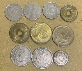 ΤΟΥΡΚΙΑ  10 διαφορετικά (δυσεύρετα αυτής της περιόδου) νομίσματα