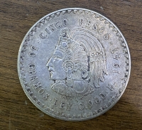 MEXICO 5 Pesos 1947 AU