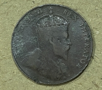 CYPRUS 1/2 Piastre 1908 RARE  F