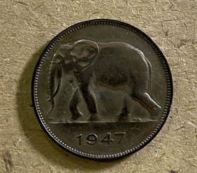 ΒΕΛΓΙΚΟ ΚΟΓΚΟ 5 Φράγκα 1947 XF