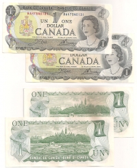 CANADA 2 x 1 Dollar of Canada UNC