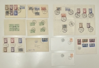 10 Commemoratives stamped stamps  etc