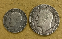 YUGOSLAVIA 10 and 20 Dinar 1931 AXF