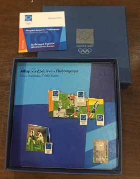 collection [set 4] pins of olympic games 2004