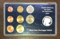 PORTUGAL 2002 EURO Set with Commemorative Medal