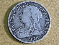 ΑΓΓΛΙΑ 1/2  Crown 1896 VF