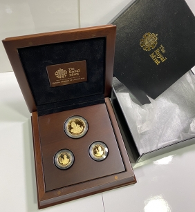 GR. BRITAIN Gold Series - Faster 3  Coin 2010 Set