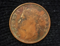 STRAITS SETLEMENTS 1 Cent 1897 AXF