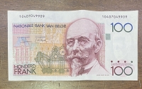 BELGIUM 100 Franc 1978-1981 AU