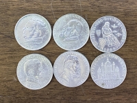 AUSTRIA 6 Different Silver coins (1928,29,30,34,35,37
