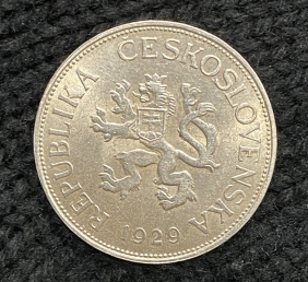 ΤΣΕΧΟΣΛΟΒΑΚΙΑ 5 Κορώνες 1929 UNC
