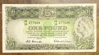 australlia 1 pound 1953-60
