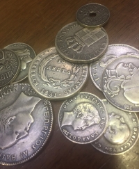 Collection of 10 Silver Copy Grek Coins