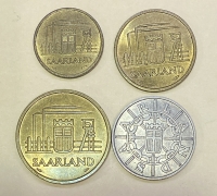 ΣΑΑΡΛΑΝΤ σετ (4) δυσεύρετα νομίσματα