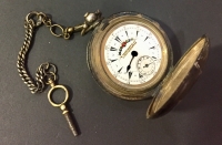 Ασημένιο ρολόι τσέπης Serkisoff Κωνσταντινούπολη