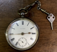 Silver Pocket Watch Waltham 