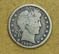 USA Half Dollar 1900 VF+