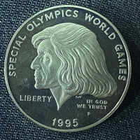 USA Dollar 1995  Proof Special Olympic World Games AU 
