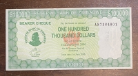 ZIMBABWE 100.000 Dollars 2006 AU/UNC