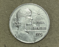 CUBA 1 Peso 1935 VF