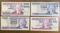 ΤΟΥΡΚΙΑ 4 Χαρτονομίσματα 1970 